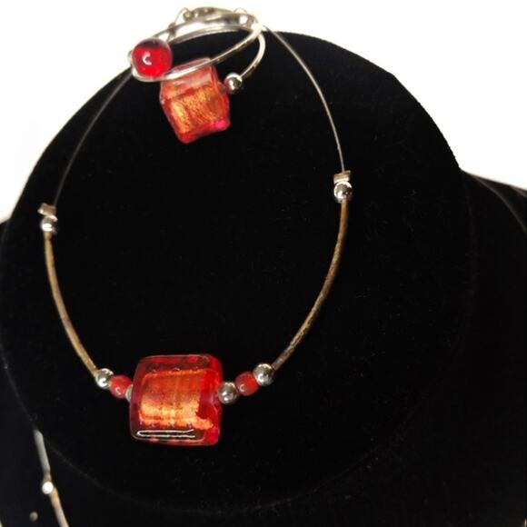 Silver Beaded Jewelry Set - Picture 4 of 10